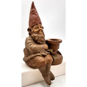 Tom Clark Gnome JACK B NIMBLE Figurine #37 Candlestick Holder Shelf Sitter Books